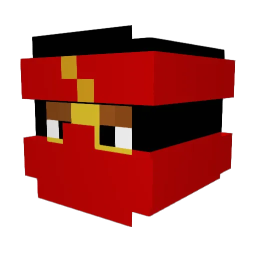 imran123 Minecraft avatar head, 3D render