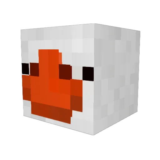 imrf Minecraft avatar head, 3D render
