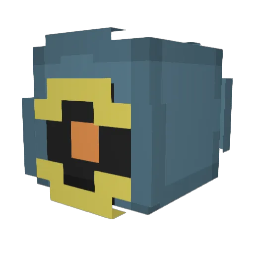 imrlybad Minecraft avatar head, 3D render