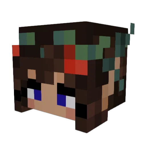 imrosee Minecraft avatar head, 3D render