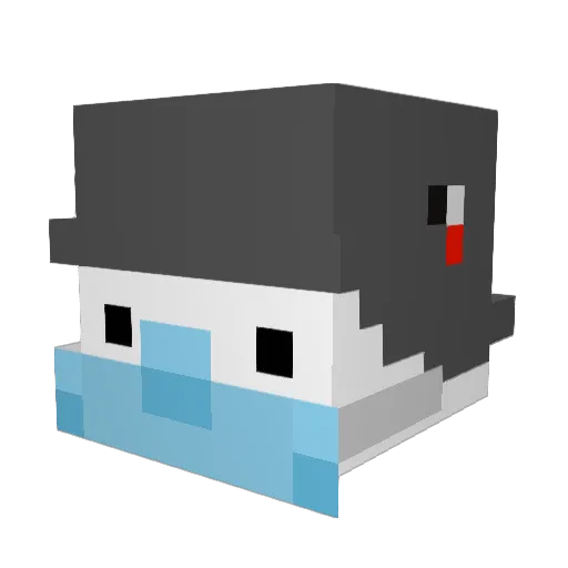 imrrrre Minecraft avatar head, 3D render