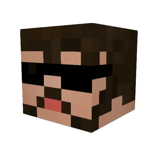 imsaid Minecraft avatar head, 3D render