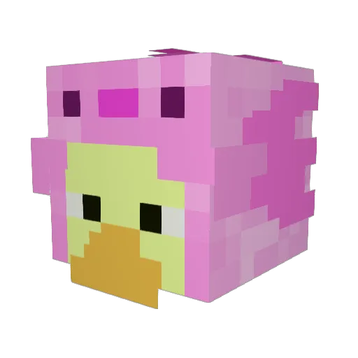imsaro Minecraft avatar head, 3D render