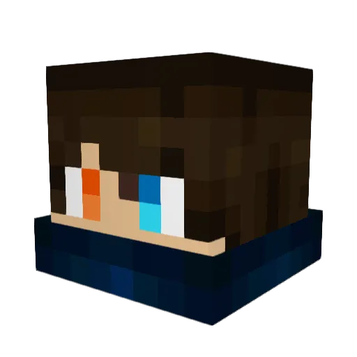 imse03 Minecraft avatar head, 3D render