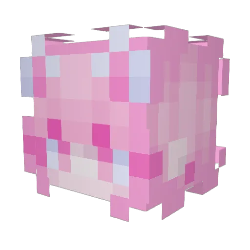 imsensy Minecraft avatar head, 3D render