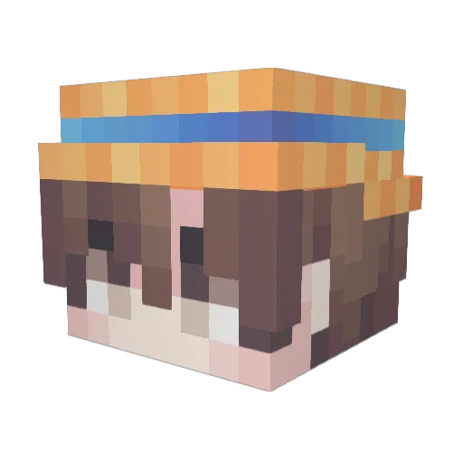 imskiry Minecraft avatar head, 3D render