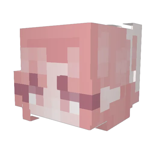 imslamo Minecraft avatar head, 3D render