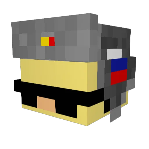 imslowy Minecraft avatar head, 3D render