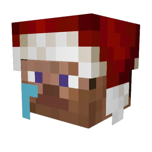 imsocutezz Minecraft avatar head, 3D render