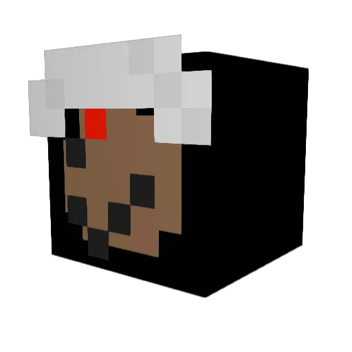 imsoire Minecraft avatar head, 3D render
