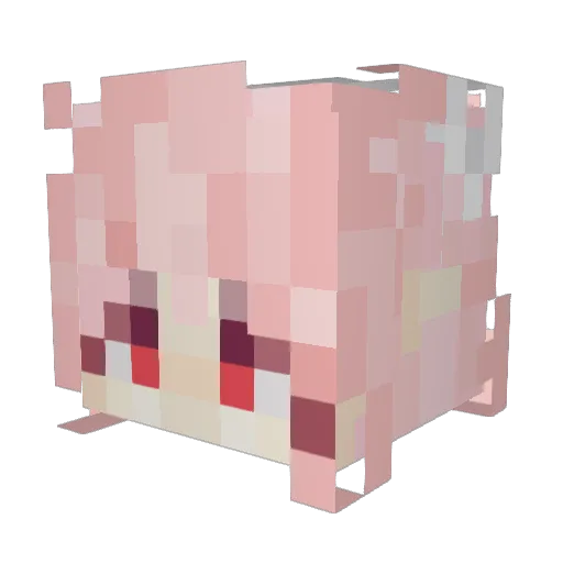 imsolix Minecraft avatar head, 3D render