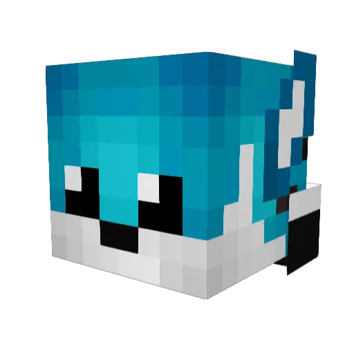imsoloB Minecraft avatar head, 3D render