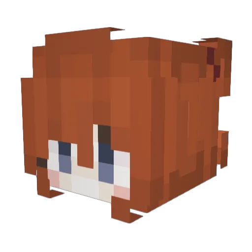 imsooougly Minecraft avatar head, 3D render