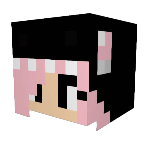 imsosorrymama Minecraft avatar head, 3D render