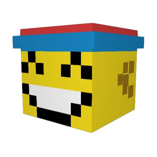 imspug Minecraft avatar head, 3D render