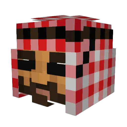 imstalkingu4free Minecraft avatar head, 3D render