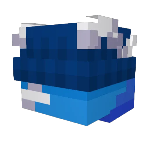 imtheo_ Minecraft avatar head, 3D render