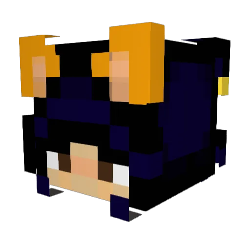 imthesapphic Minecraft avatar head, 3D render
