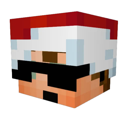 imtzt Minecraft avatar head, 3D render
