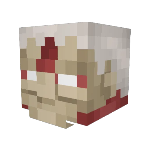 imulus Minecraft avatar head, 3D render