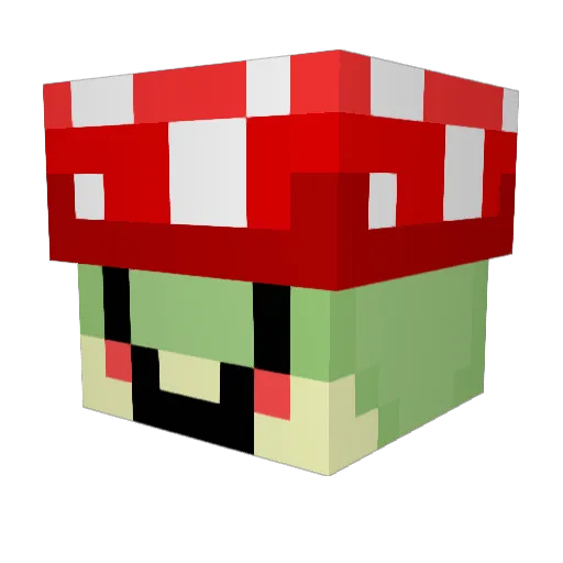 imurgf Minecraft avatar head, 3D render