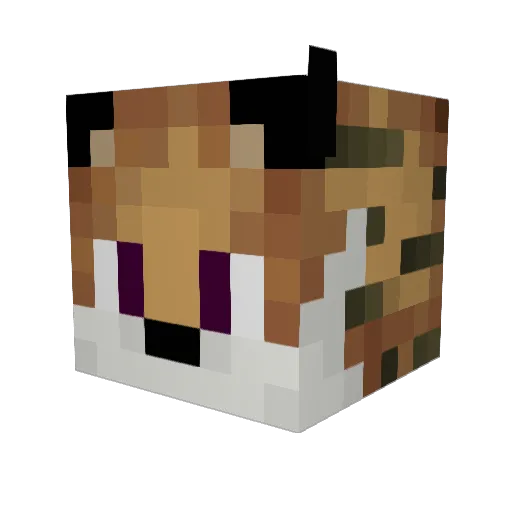imurzuk Minecraft avatar head, 3D render