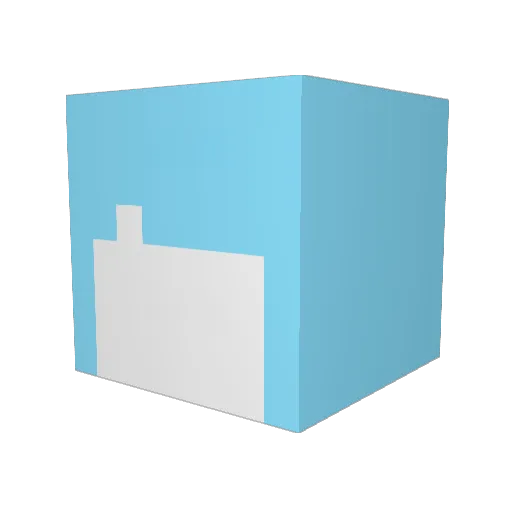 imveryindecisive Minecraft avatar head, 3D render