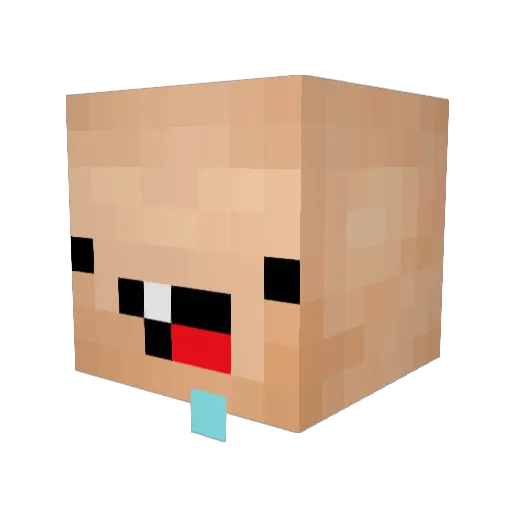 imvip Minecraft avatar head, 3D render