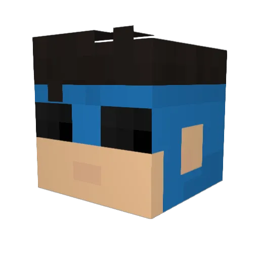 imwingman Minecraft avatar head, 3D render