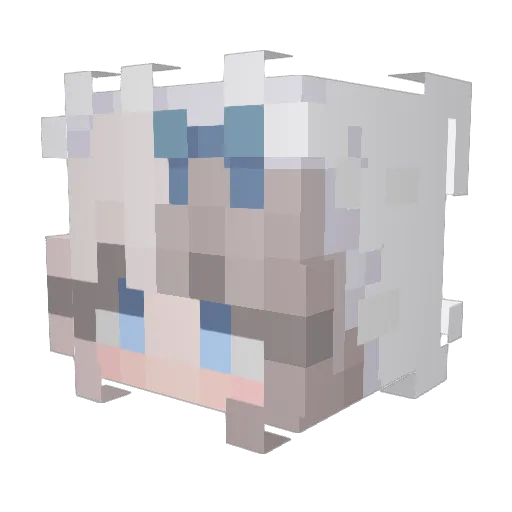 imxmy_ Minecraft avatar head, 3D render