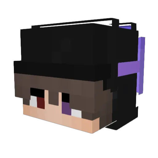 imyehya Minecraft avatar head, 3D render