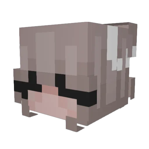 imyyme Minecraft avatar head, 3D render