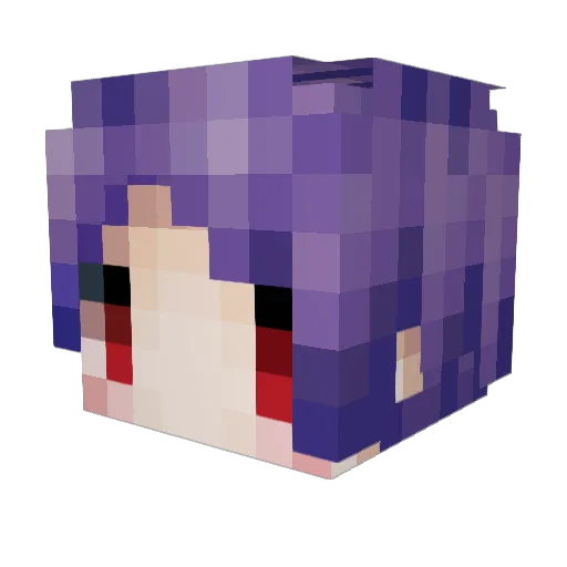 in1995 Minecraft avatar head, 3D render