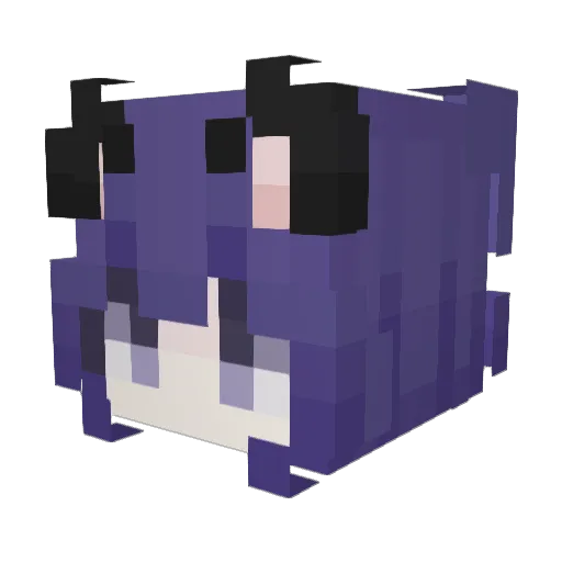 in2dust Minecraft avatar head, 3D render