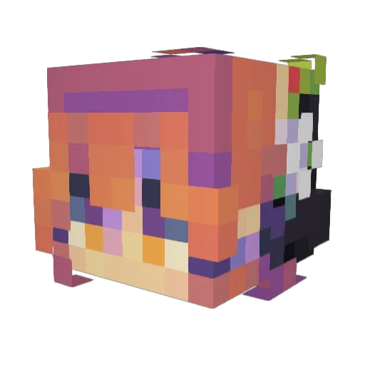 inZzzane72 Minecraft avatar head, 3D render