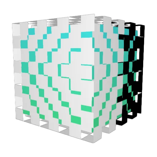 in_dev Minecraft avatar head, 3D render