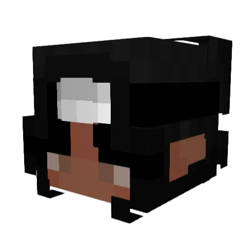 ina71 Minecraft avatar head, 3D render
