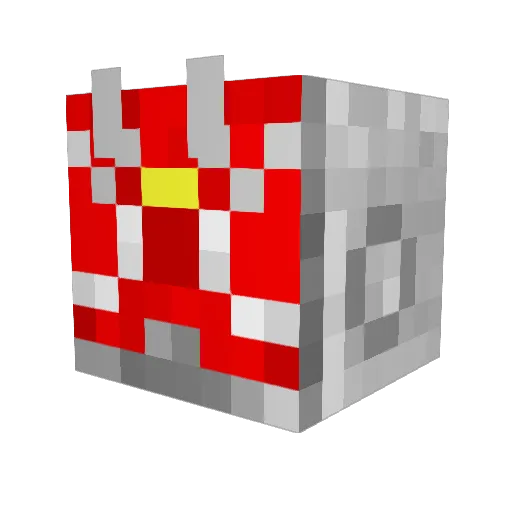 inaba174 Minecraft avatar head, 3D render