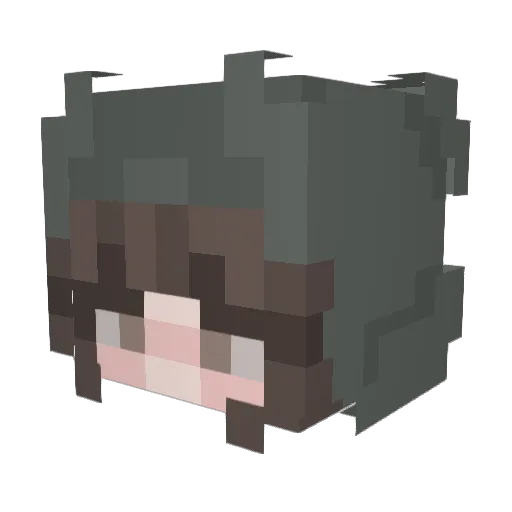 inactive__ Minecraft avatar head, 3D render