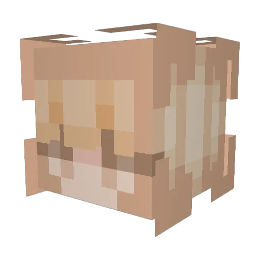 inamnesiac Minecraft avatar head, 3D render