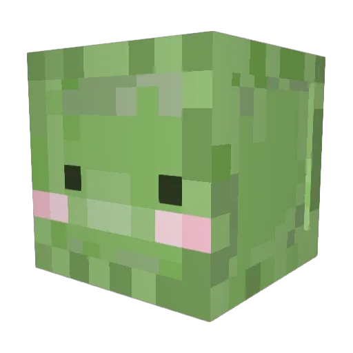 inapples Minecraft avatar head, 3D render