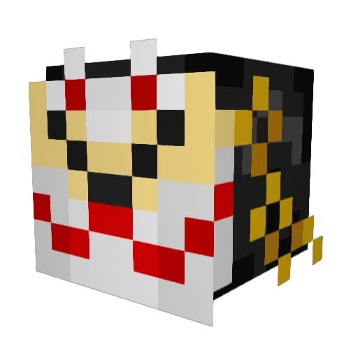 inari_0 Minecraft avatar head, 3D render