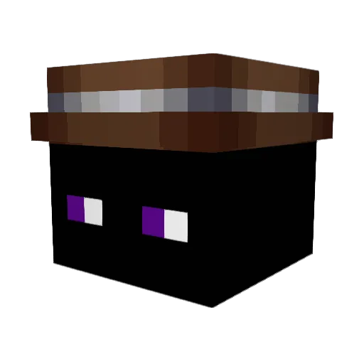 inazuu Minecraft avatar head, 3D render