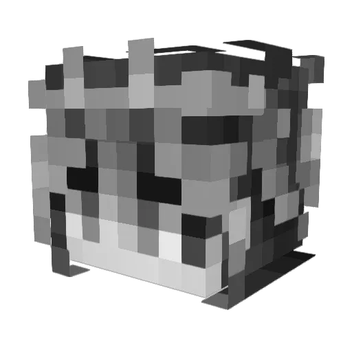incco Minecraft avatar head, 3D render