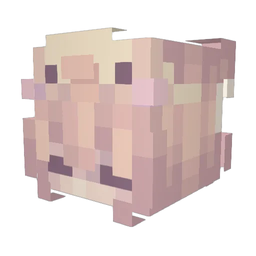 incia158 Minecraft avatar head, 3D render