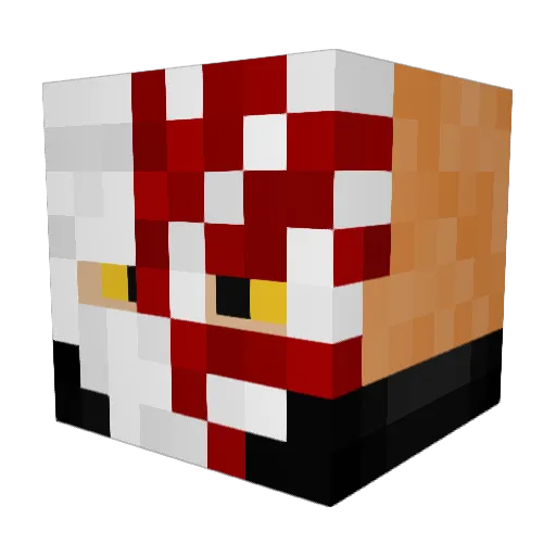 incinerator32 Minecraft avatar head, 3D render