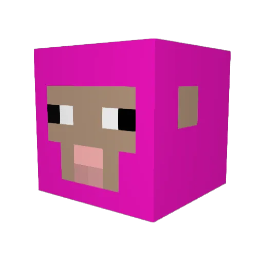 incognito525 Minecraft avatar head, 3D render