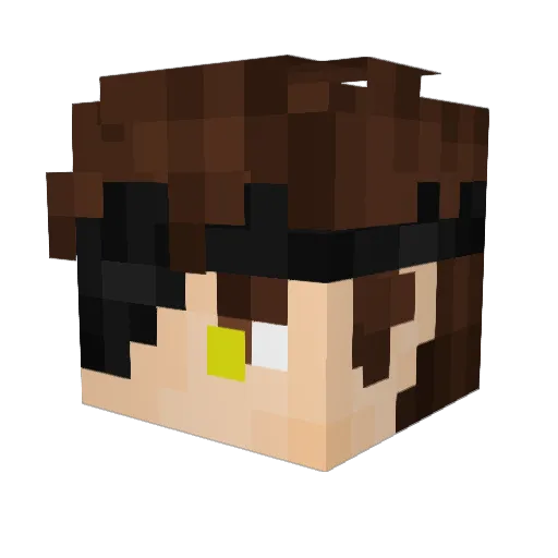 incryste3r Minecraft avatar head, 3D render