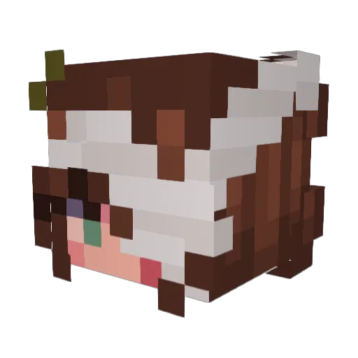 independex Minecraft avatar head, 3D render