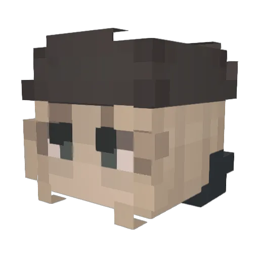 indexofnilspace Minecraft avatar head, 3D render